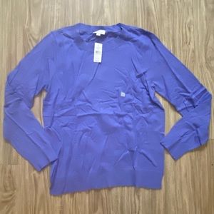NWT Loft Outlet Purple Crewneck Sweater